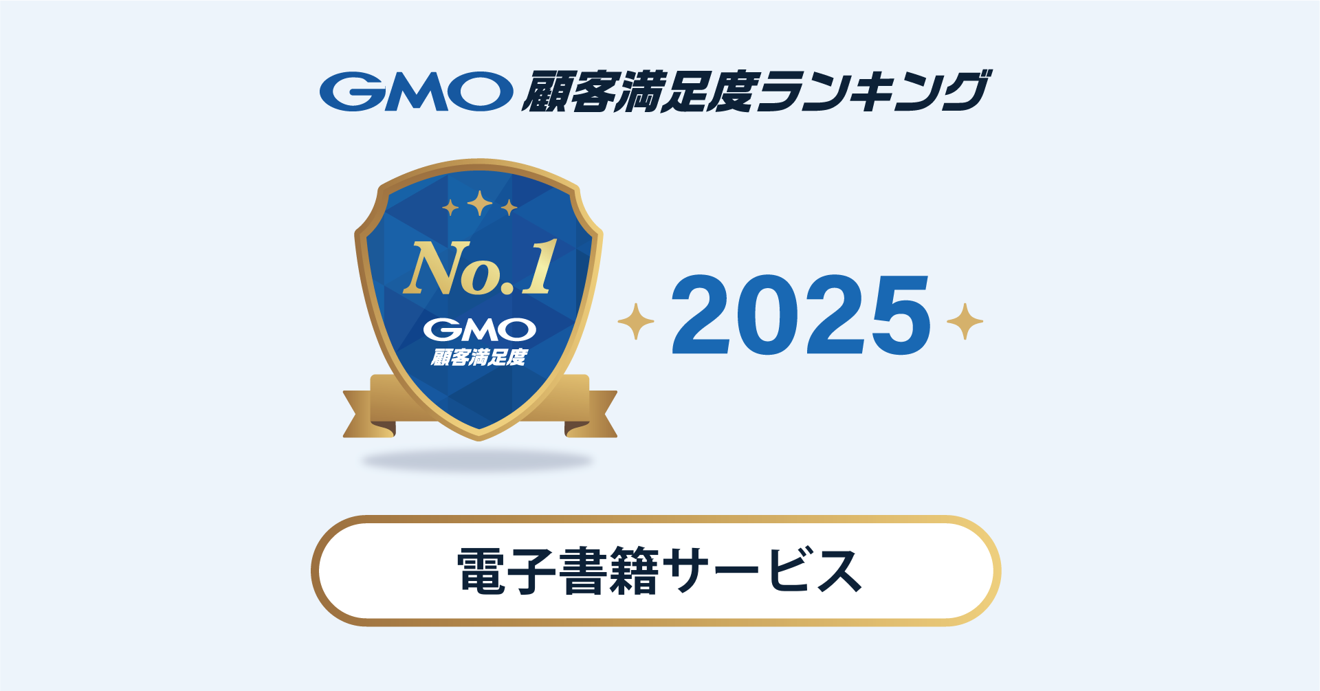 2025年 GMO顧客満足度ランキング】 「電子書籍サービス」カテゴリの